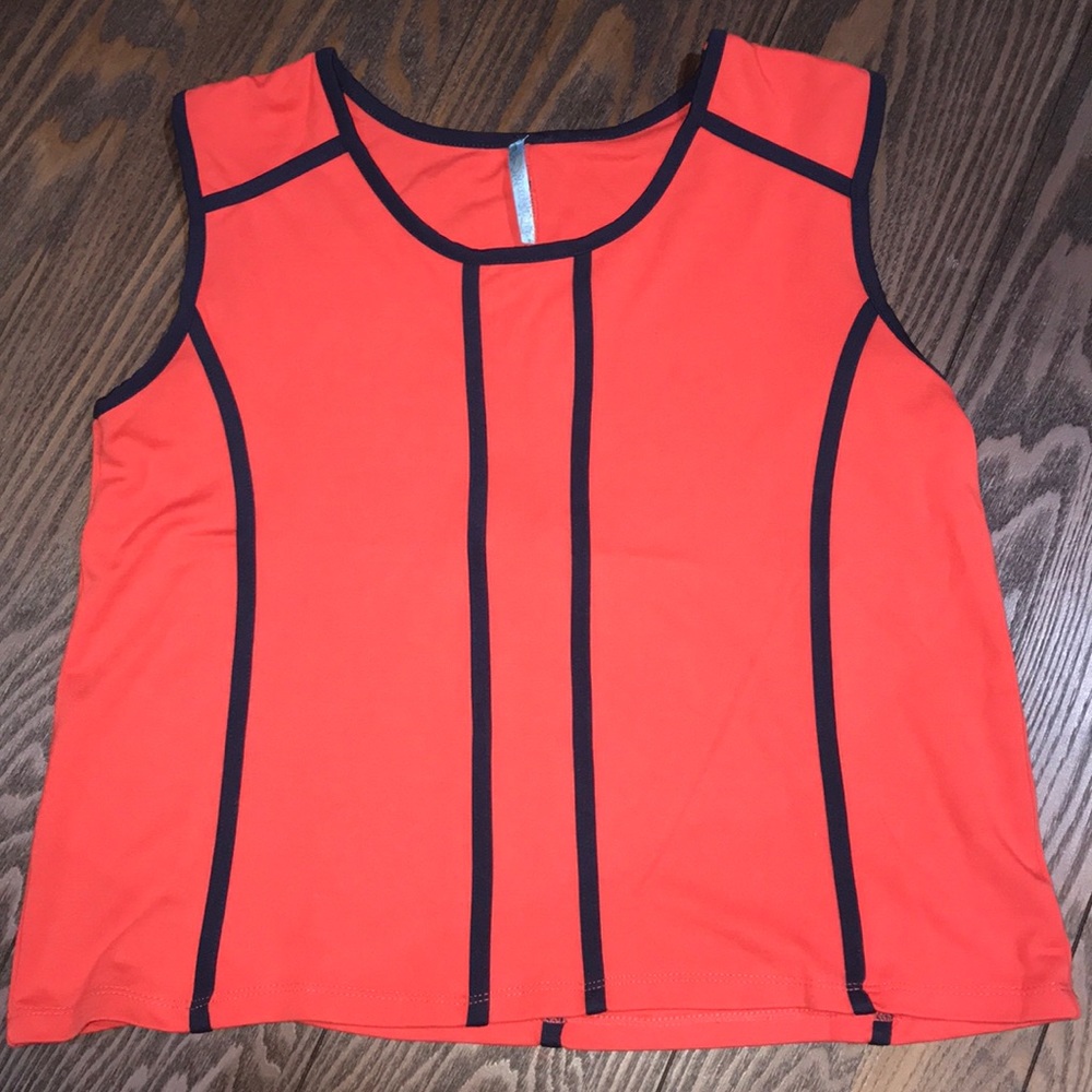 Moonlight Orange sleeveless Top.